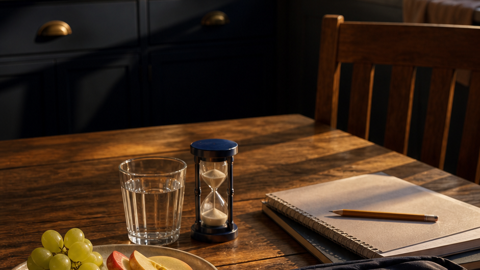 A quiet study corner at dusk, used for a Decoded Kids article about a child seeming withdrawn or low.