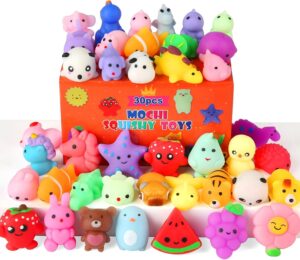 30 Pack Squishy Toys, Kawaii Squishies Party Favors for Kids 4-8 8-12 Treasure Box Toys for…