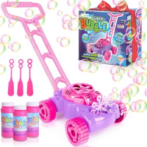 ArtCreativity Bubble Lawn Mower for Toddlers 1-3, Bubble Machine for 1-Year-Old Girl Gifts, Toddler…