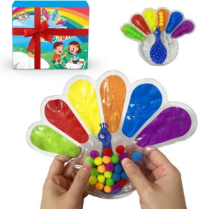 Color Sorting Sensory Toys, Fine Motor Skills Toys for Toddlers, Montessori Toys Preschool Learning…