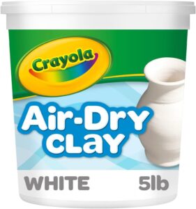 Crayola Air Dry Clay (5lbs), Teacher Supplies, Natural White Modeling Clay for Kids, Sculpting…