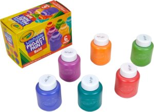 Crayola Washable Kids Paint (6ct), School Supplies, Painting Set for Kids, Spring Crafts, Art…