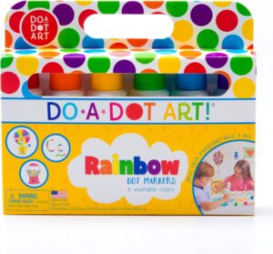 Do A Dot Art! Markers 6-Pack Rainbow Washable Paint Markers, The Original Dot Marker, Activity…