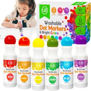 Dot Markers for Toddlers and Kids,6 Color Bingo Daubers, Dot Art Washable Paint for Kids, Bingo…