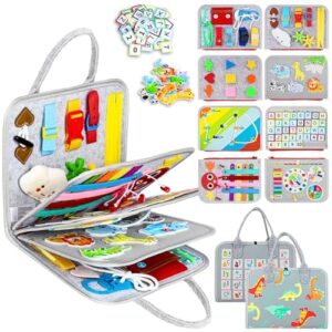 Esjay grey multipage toddler busy board