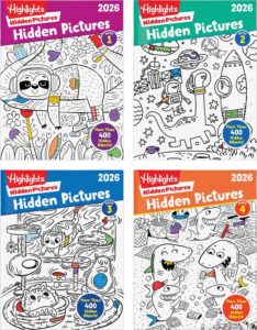 Highlights Hidden Pictures 2026 Activity Books for Kids Ages 6 and Up, 4 Puzzle Books Packed with…