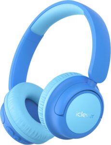 iClever BTH22 Kids Bluetooth Headphones, 60H Play Time, USB C Fast Charging, Bluetooth 5.4, AUX…
