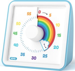 LIORQUE 60 Minute Visual Timer for Kids, Visual Countdown Timer for Classroom Office Kitchen with…