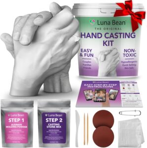 Luna Bean Hand Casting Kit – The Original Hand Mold Kit for Couples – Gifts for Him and Her