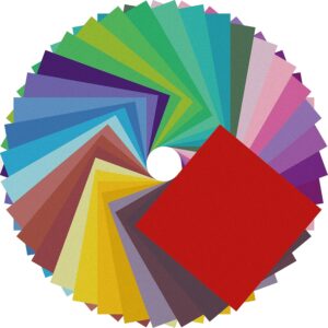 Origami Paper Double Sided 200 Sheets with Assorted 20 Colors, 6 Inch Square Colored Origami Sheets…