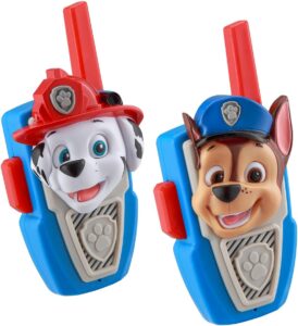Paw Patrol Walkie Talkies for Kids Static Free Indoor and Outdoor Toys (Chase Marshall)