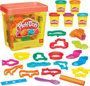 Play-Doh Fun Tub Set, 19 Accessories & Reusable Storage Container, Preschool Toys, Kids Arts &…