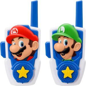 Super Mario Walkie Talkies for Kids, Static Free Indoor and Outdoor Toys