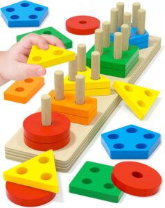 Tonberless Montessori Toys for 1 2 3 Year Old Boy Girl, Toys for Ages 2-4 Toddlers Kids Baby, 1 2…