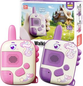 Walkie Talkies Toys for Girls:Unicorn Toys 2 Pack Birthday Gifts for 3 4 5-7 8 Year Old Girls Toy…