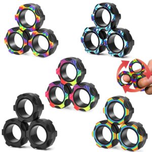15 Pcs Magnetic Rings Fidget Toys Set Halloween Party Favors for