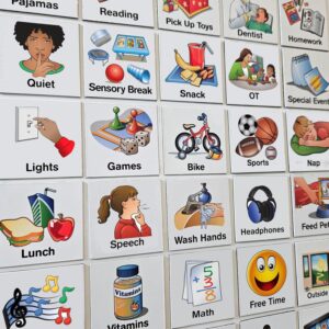 153 pc Daily Visual Schedule Magnets for Kids-Create Healthy