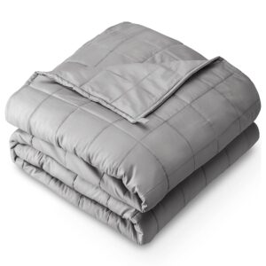Bare Home Weighted Blanket All-Natural 100% Cotton with Nontoxic