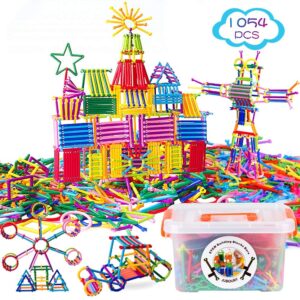 Juboury 1054Pcs Building Toy Building Blocks Bars Educational Set