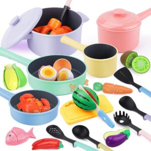 GILOBABY Kids Play Kitchen Accessories