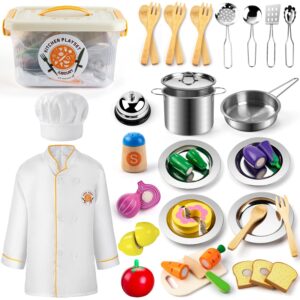 Juboury Play Kitchen Accessories