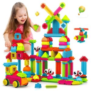 Contixo 144 pcs Bristle Shape 3D STEM Building Toys
