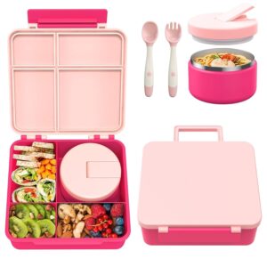 Pawtong Bento Lunch Box with 8oz Soup Thermo
