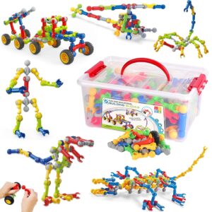 170 Pcs STEM Building Toys for Kids Ages 4-8