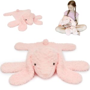 Muiteiur 4.5 lb Bunny-Shaped Weighted Lap Pad Plush for Kids 22