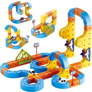 89PCS Electric Train Track Set for Kids
