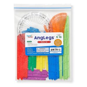 hand2mind AngLegs Starter Set with 2 Protractors | Geometry