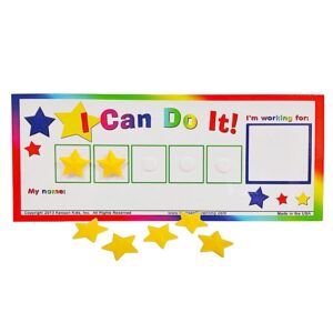 I Can Do It! Token Board. Colorful Magnetic Rewards Chart with
