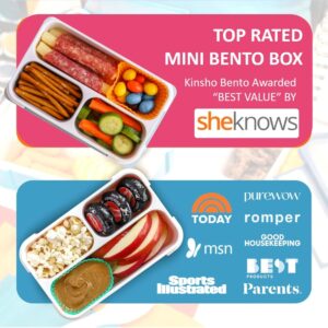 kinsho Small Snack Box Containers Kids Toddlers