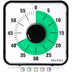 Secura 60-Minute Visual Countdown Timer