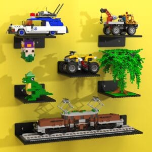 BlissBox 9Pack Floating Shelves for Wall Compatible with Lego Bricks