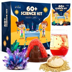 Melican 60+ Science Experiment Kit for Kids Ages 4 5 6 7 8+