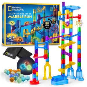 National Geographic Glow-in-the-Dark Marble Run for Kids Ages 8-12