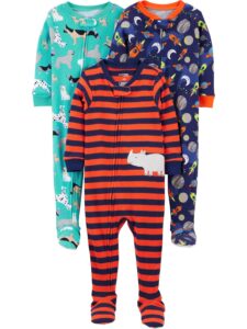 Simple Joys by Carter’s Baby Boys 3 pack Snug Fit Footed Cotton
