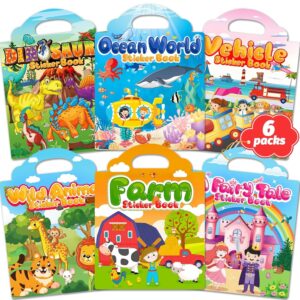 Walenced Reusable Sticker Book for Toddlers